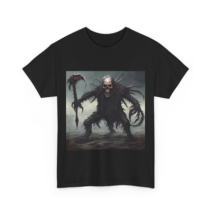 Gothic Unisex Heavy Cotton Tee with Dark Fantasy Design