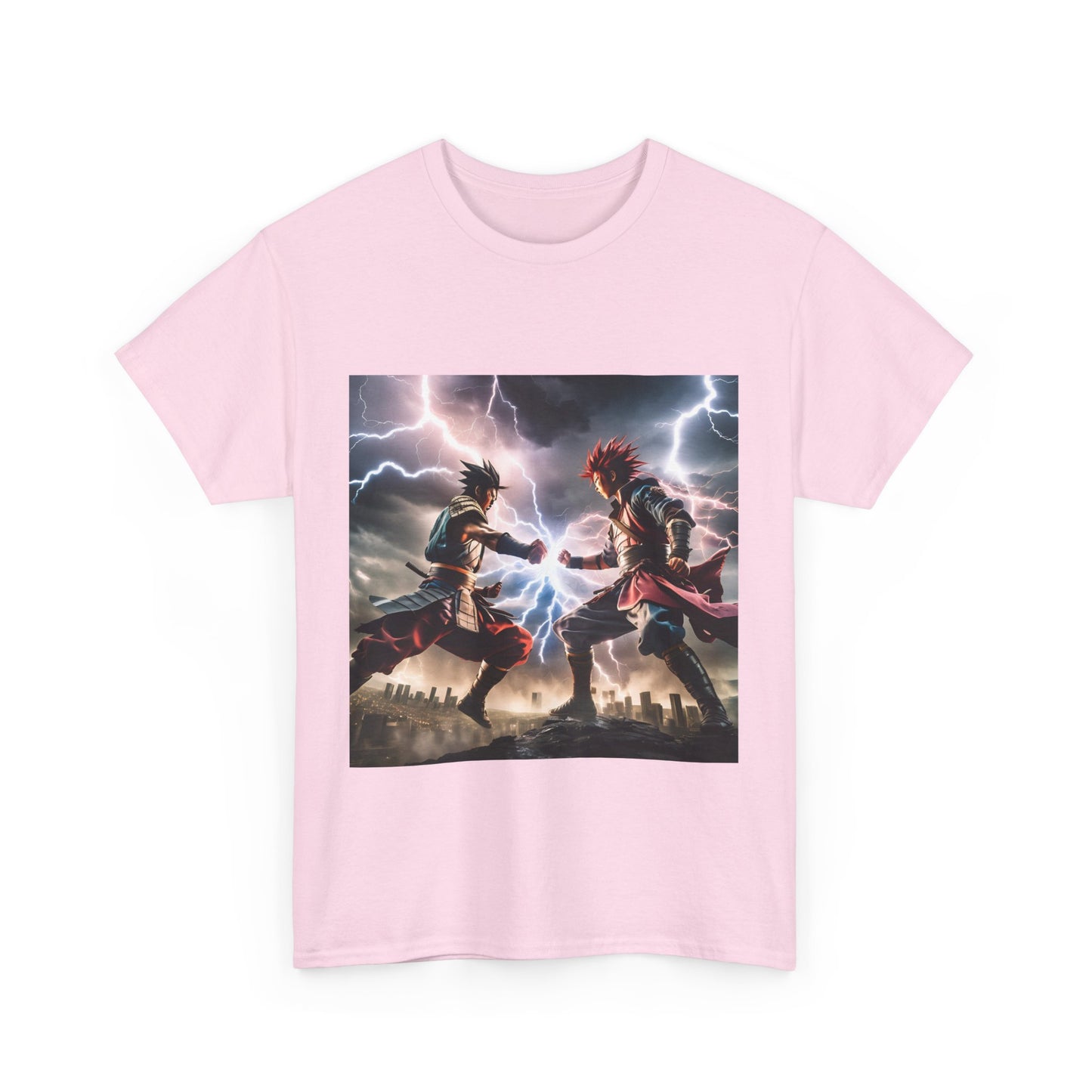 Epic Battle Graphic Unisex Heavy Cotton Tee | Perfect for Anime Fans