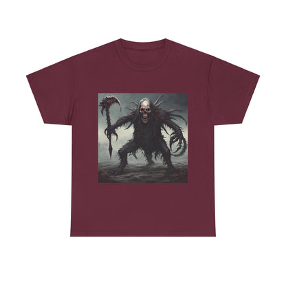 Gothic Unisex Heavy Cotton Tee with Dark Fantasy Design