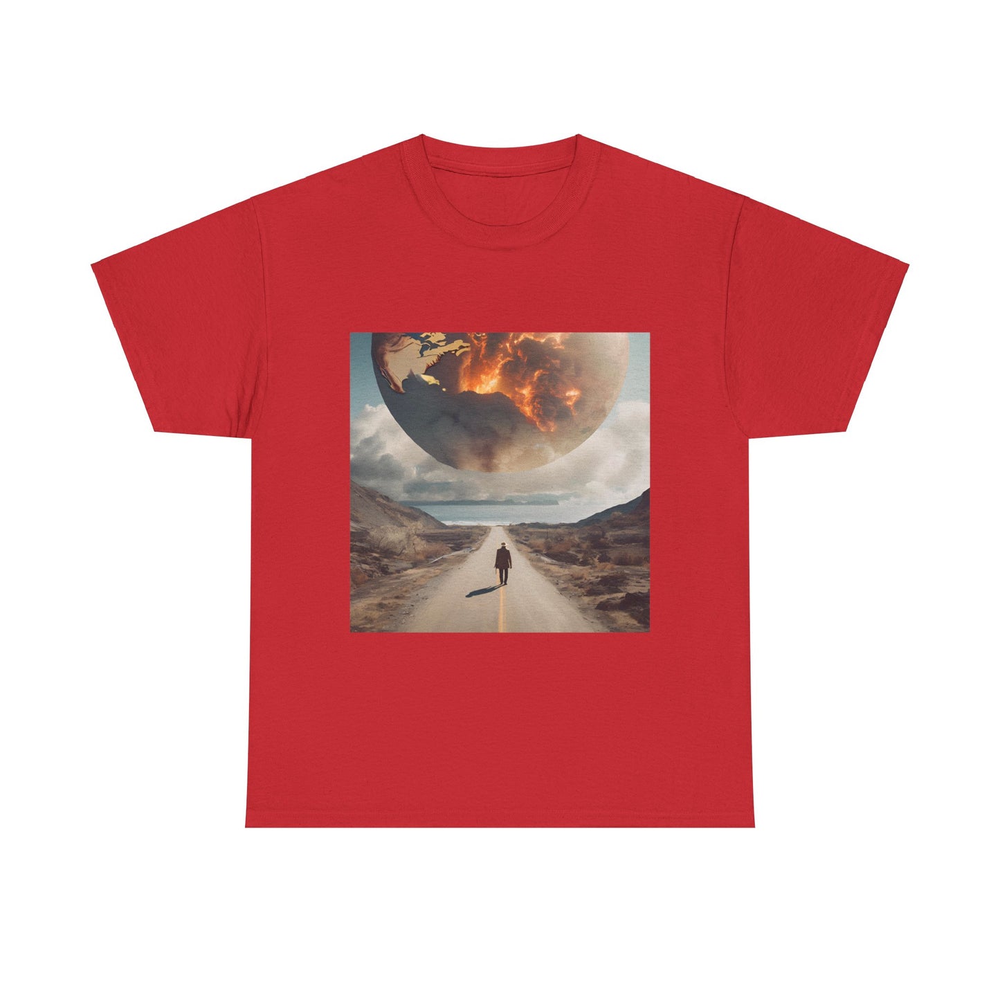 Ethereal Journey Unisex Heavy Cotton Tee - Celestial Artwork