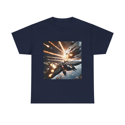 Galactic Adventure Unisex Heavy Cotton Tee - Explore the Cosmos