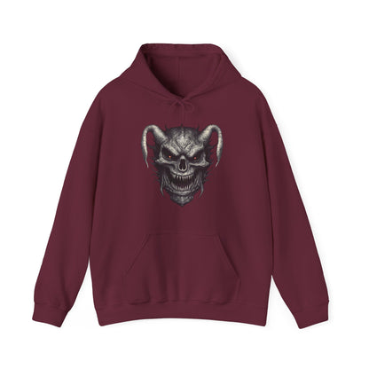 Menacing Skull Graphic Hoodie - Unisex Heavy Blend™ Sweatshirt