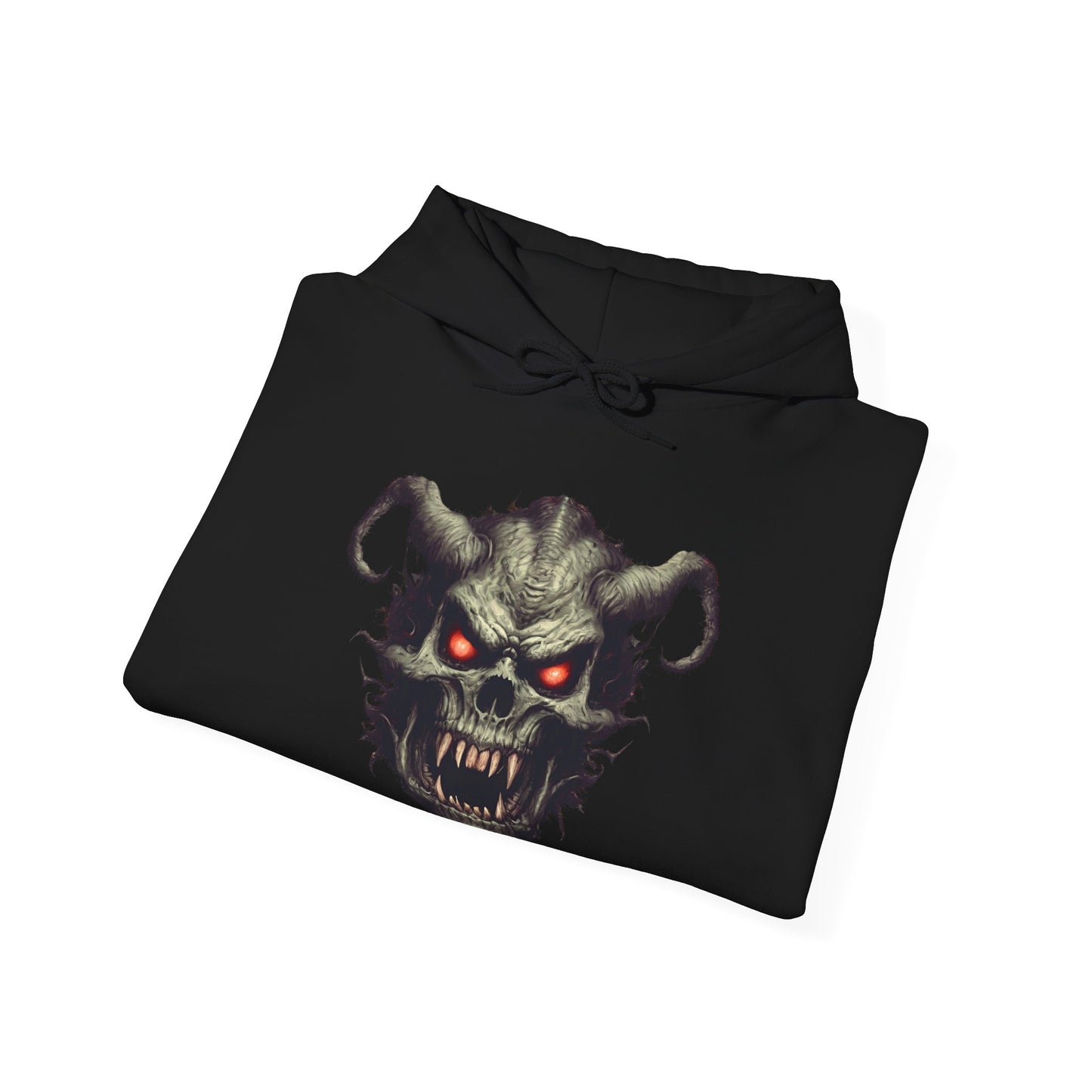 Dark Fantasy Hoodie with Demon Design - Unisex Heavy Blend™