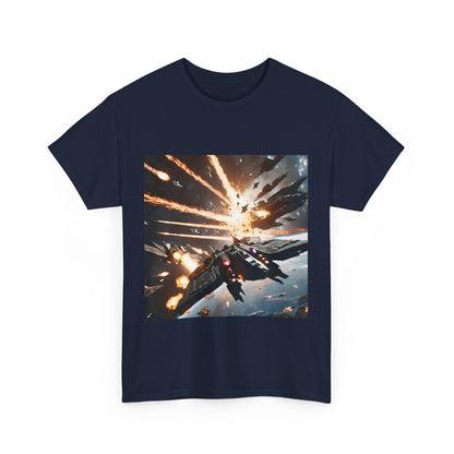 Galactic Adventure Unisex Heavy Cotton Tee - Explore the Cosmos