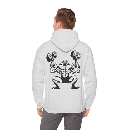 Motivational Gym Hoodie - Unisex Heavy Blend™ Sweatshirt with Fitness Graphic