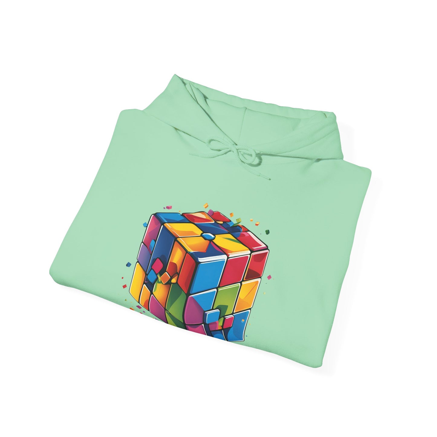 Colorful Rubik's Cube Unisex Hoodie - Perfect for Puzzle Lovers