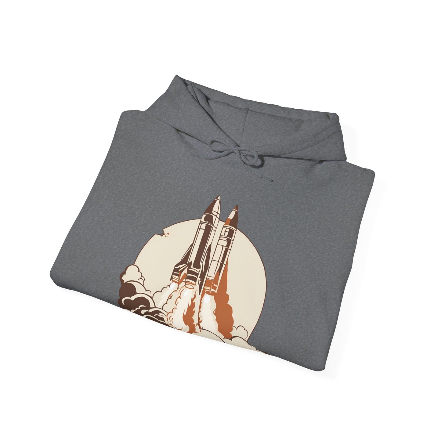 Rocket Launch Unisex Heavy Blend™ Hooded Sweatshirt - Perfect for Space Lovers