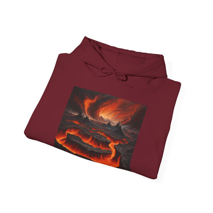 Volcanic Eruption Heavy Blend™ Hoodie - Unisex Sweatshirt for Adventure Seekers