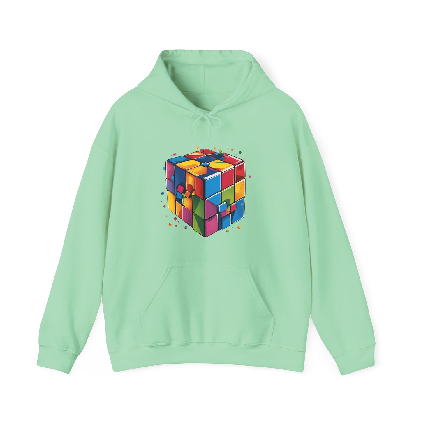 Colorful Rubik's Cube Unisex Hoodie - Perfect for Puzzle Lovers