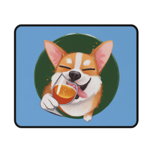 Corgi Cheers Non-Slip Gaming Mouse Pad - Fun Dog Design for Gamers & Pet Lovers