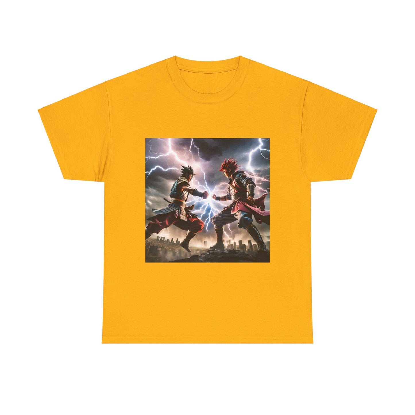 Epic Battle Graphic Unisex Heavy Cotton Tee | Perfect for Anime Fans