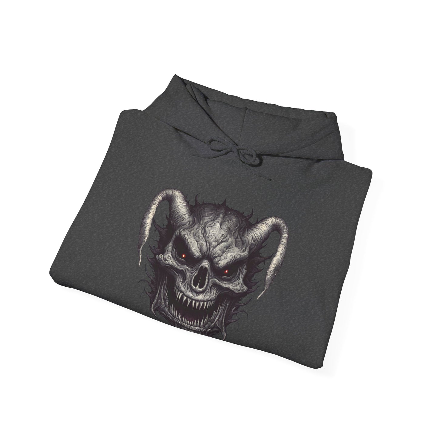 Menacing Skull Graphic Hoodie - Unisex Heavy Blend™ Sweatshirt