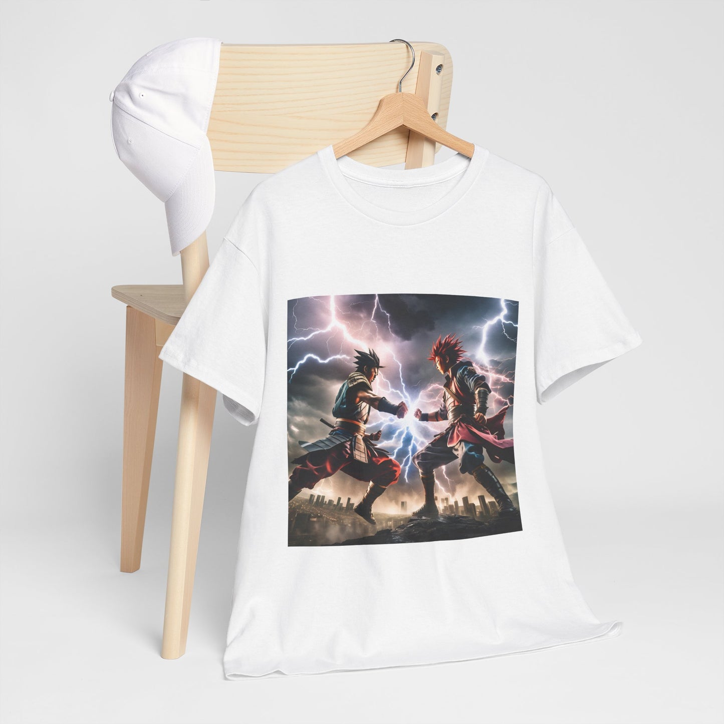 Epic Battle Graphic Unisex Heavy Cotton Tee | Perfect for Anime Fans