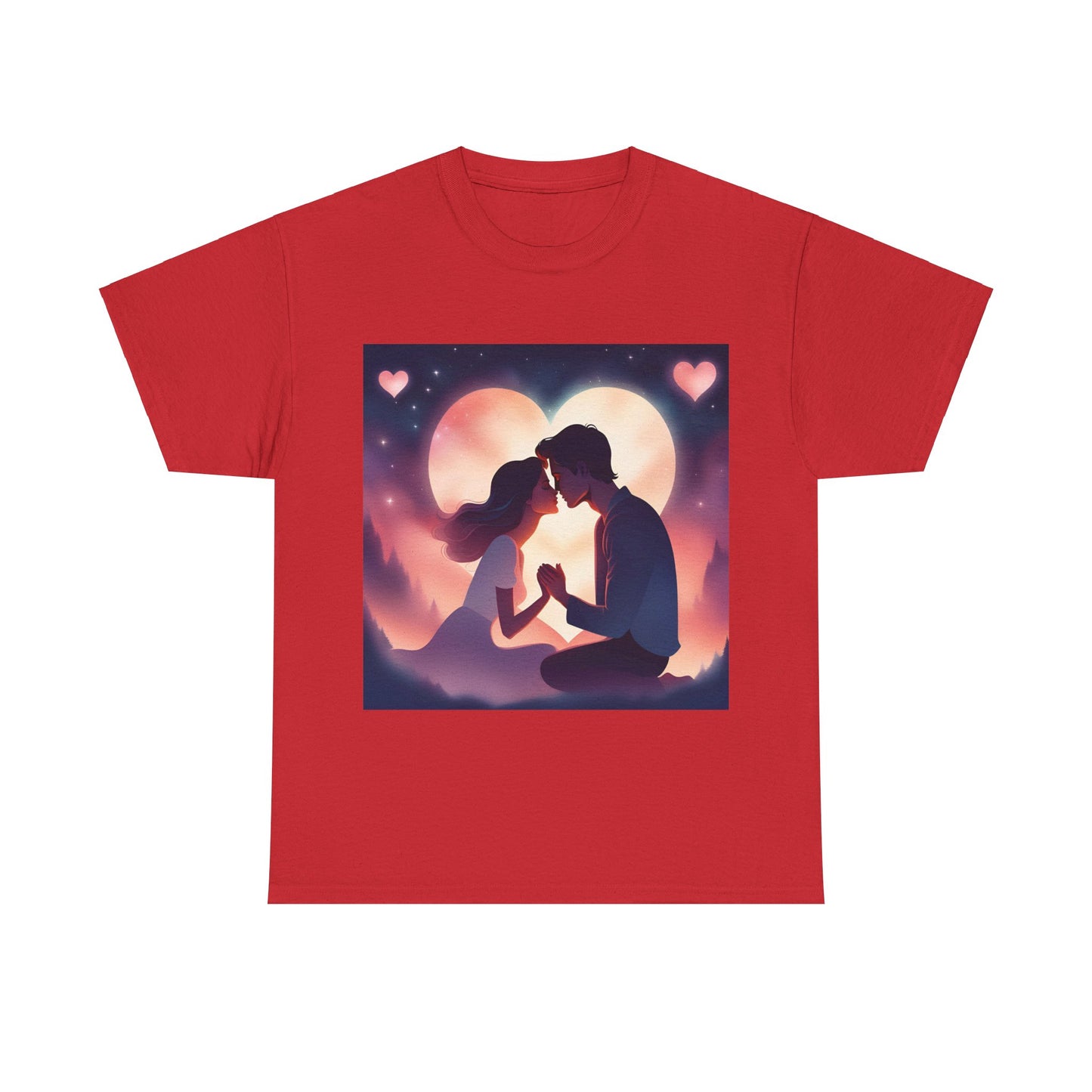 Romantic Couple Graphic Unisex Heavy Cotton Tee