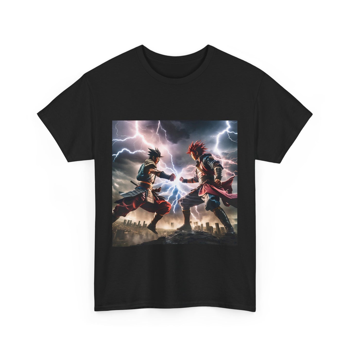 Epic Battle Graphic Unisex Heavy Cotton Tee | Perfect for Anime Fans