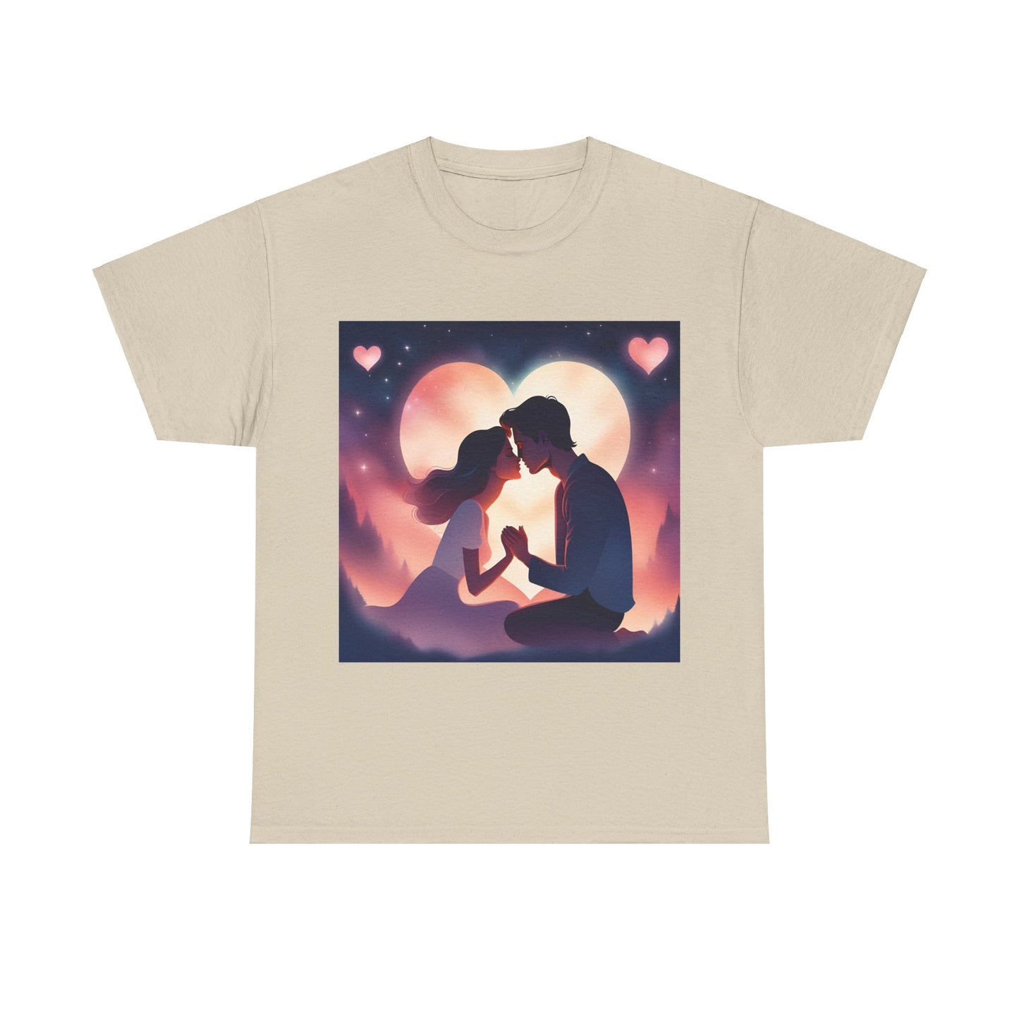 Romantic Couple Graphic Unisex Heavy Cotton Tee