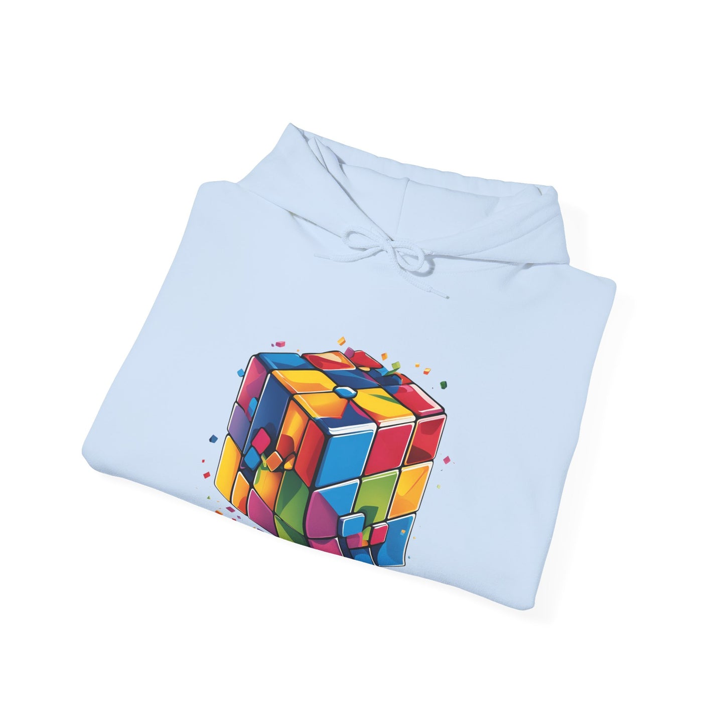 Colorful Rubik's Cube Unisex Hoodie - Perfect for Puzzle Lovers