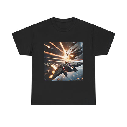 Galactic Adventure Unisex Heavy Cotton Tee - Explore the Cosmos