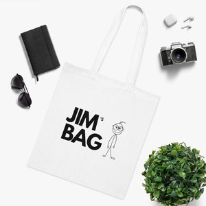 Personalized Cotton Tote Bag - 'JIM’s BAG' Fun Design