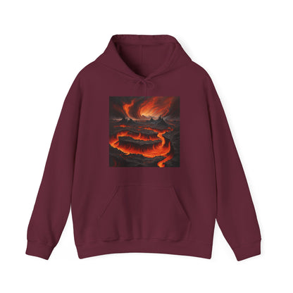 Volcanic Eruption Heavy Blend™ Hoodie - Unisex Sweatshirt for Adventure Seekers