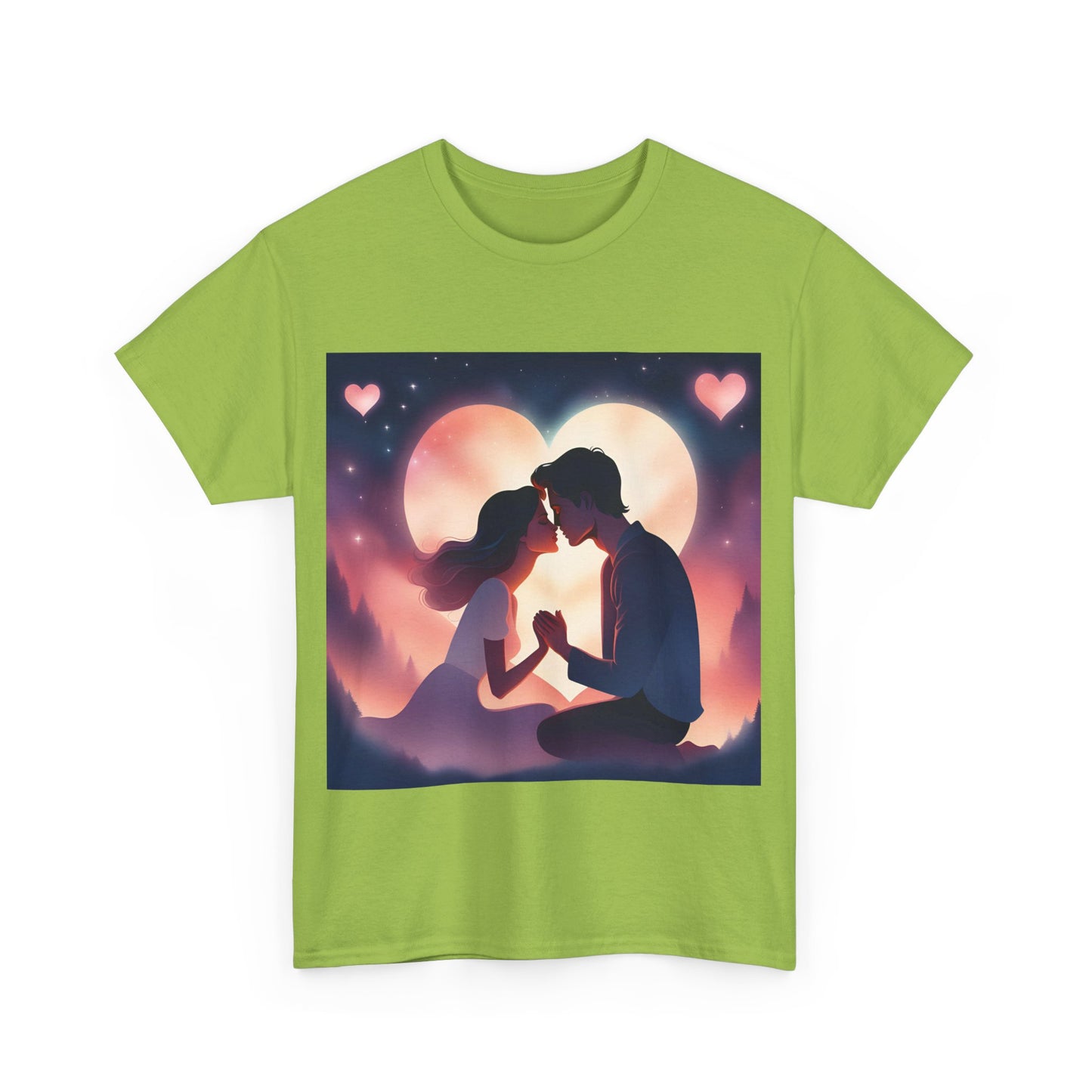 Romantic Couple Graphic Unisex Heavy Cotton Tee