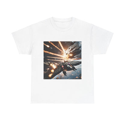 Galactic Adventure Unisex Heavy Cotton Tee - Explore the Cosmos