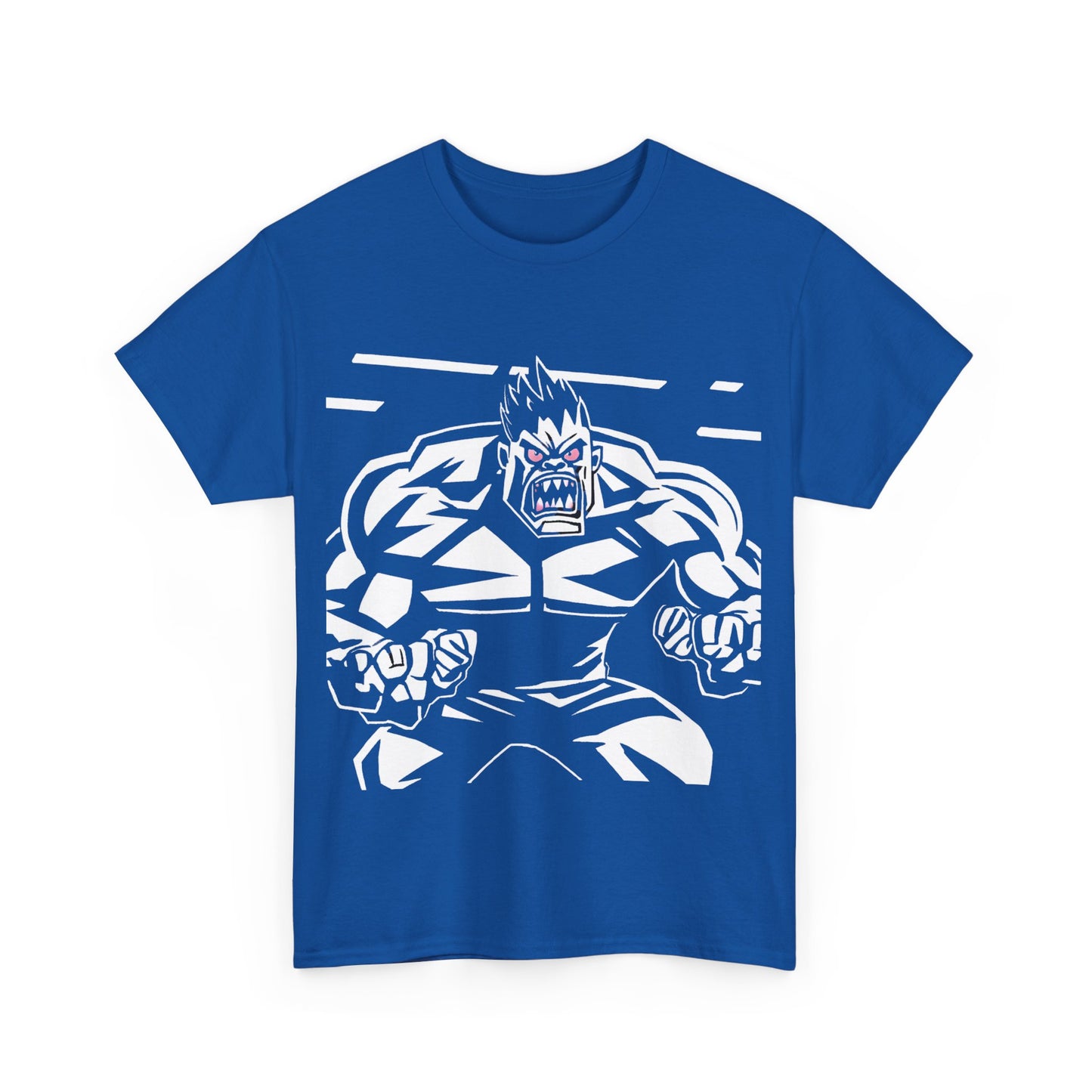 Men's Graphic Heavy Cotton Tee - Hulk Smash Design