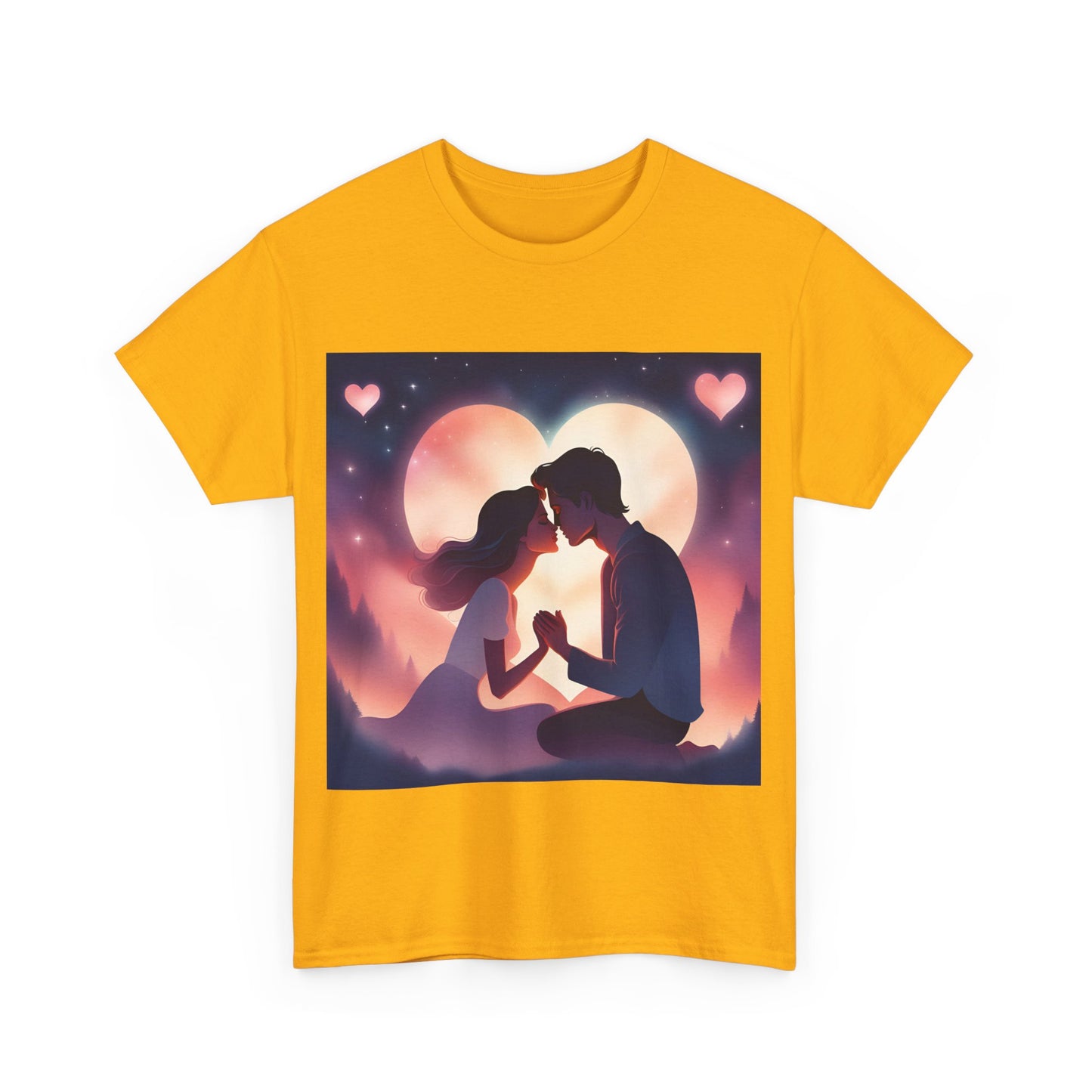 Romantic Couple Graphic Unisex Heavy Cotton Tee