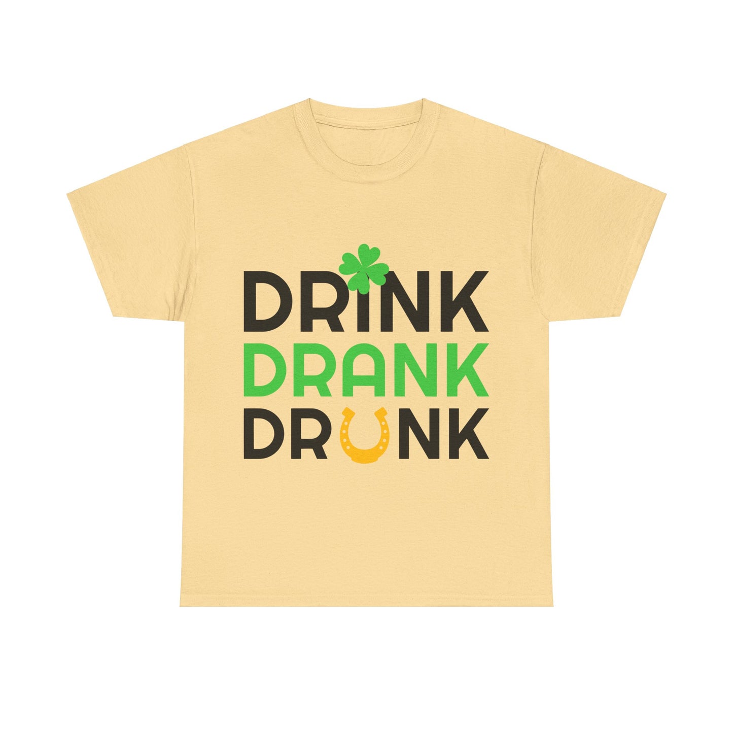 St. Patrick's Day Fun Unisex Tee - Drink Drank Drunk Design