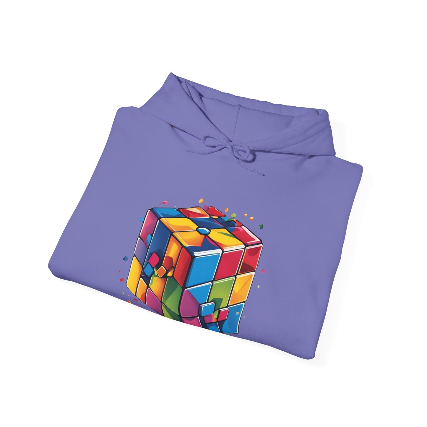 Colorful Rubik's Cube Unisex Hoodie - Perfect for Puzzle Lovers