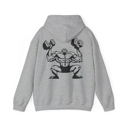 Motivational Gym Hoodie - Unisex Heavy Blend™ Sweatshirt with Fitness Graphic