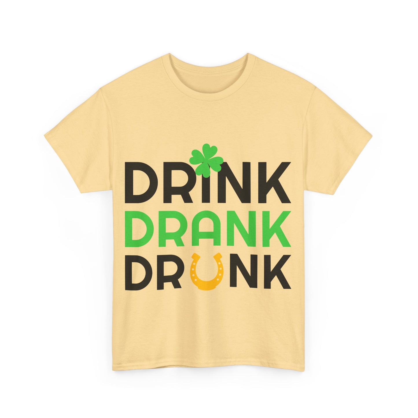 St. Patrick's Day Fun Unisex Tee - Drink Drank Drunk Design