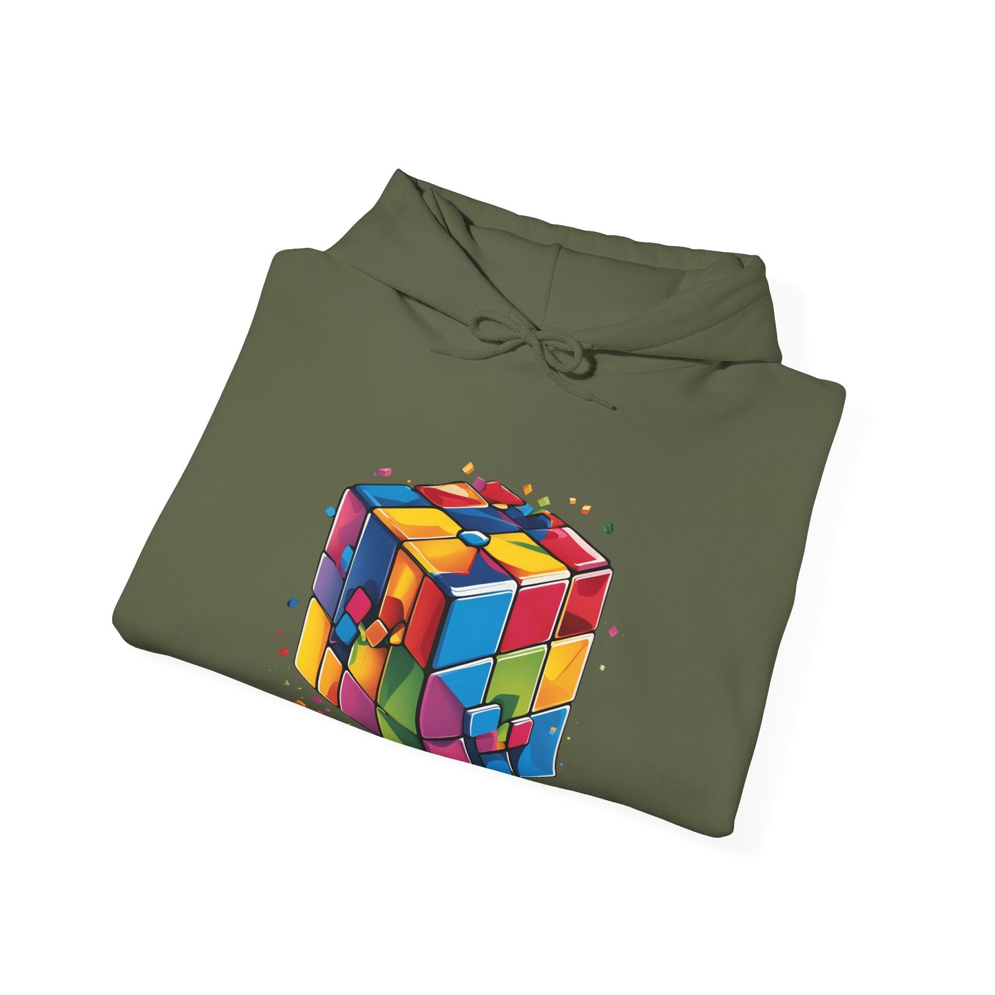 Colorful Rubik's Cube Unisex Hoodie - Perfect for Puzzle Lovers