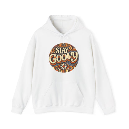 Stay Groovy Unisex Heavy Blend™ Hooded Sweatshirt - Cozy Lifestyle Apparel