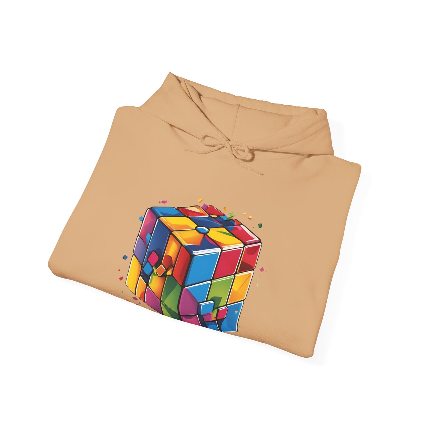 Colorful Rubik's Cube Unisex Hoodie - Perfect for Puzzle Lovers