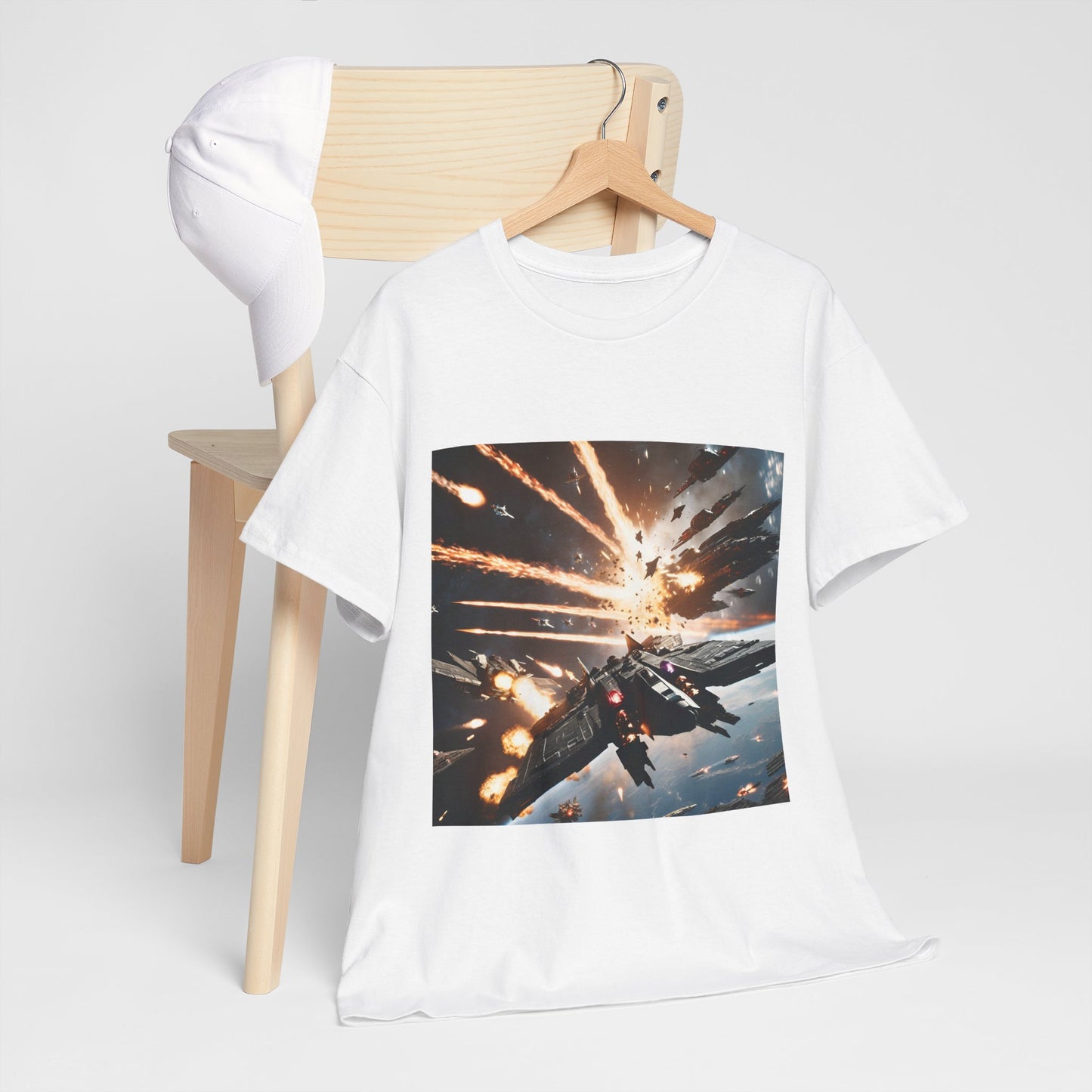 Galactic Adventure Unisex Heavy Cotton Tee - Explore the Cosmos