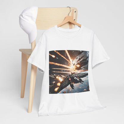 Galactic Adventure Unisex Heavy Cotton Tee - Explore the Cosmos