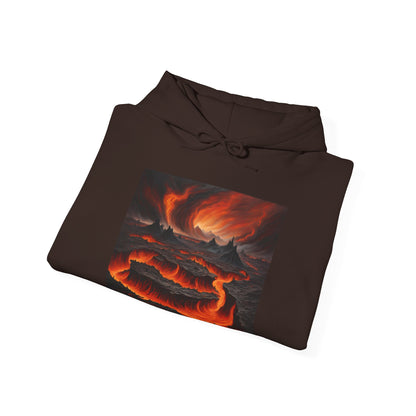 Volcanic Eruption Heavy Blend™ Hoodie - Unisex Sweatshirt for Adventure Seekers