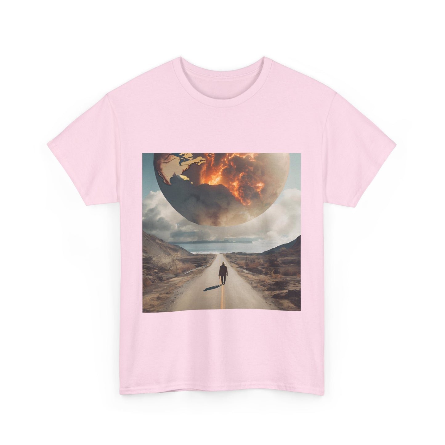 Ethereal Journey Unisex Heavy Cotton Tee - Celestial Artwork