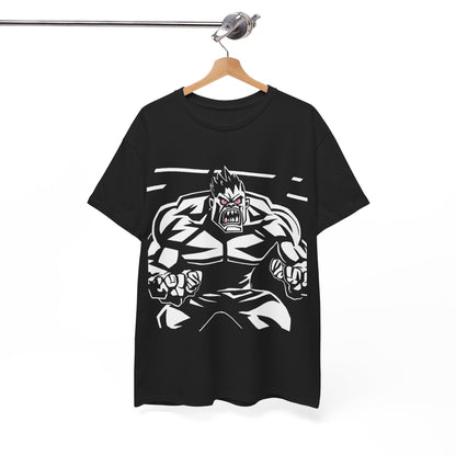 Men's Graphic Heavy Cotton Tee - Hulk Smash Design