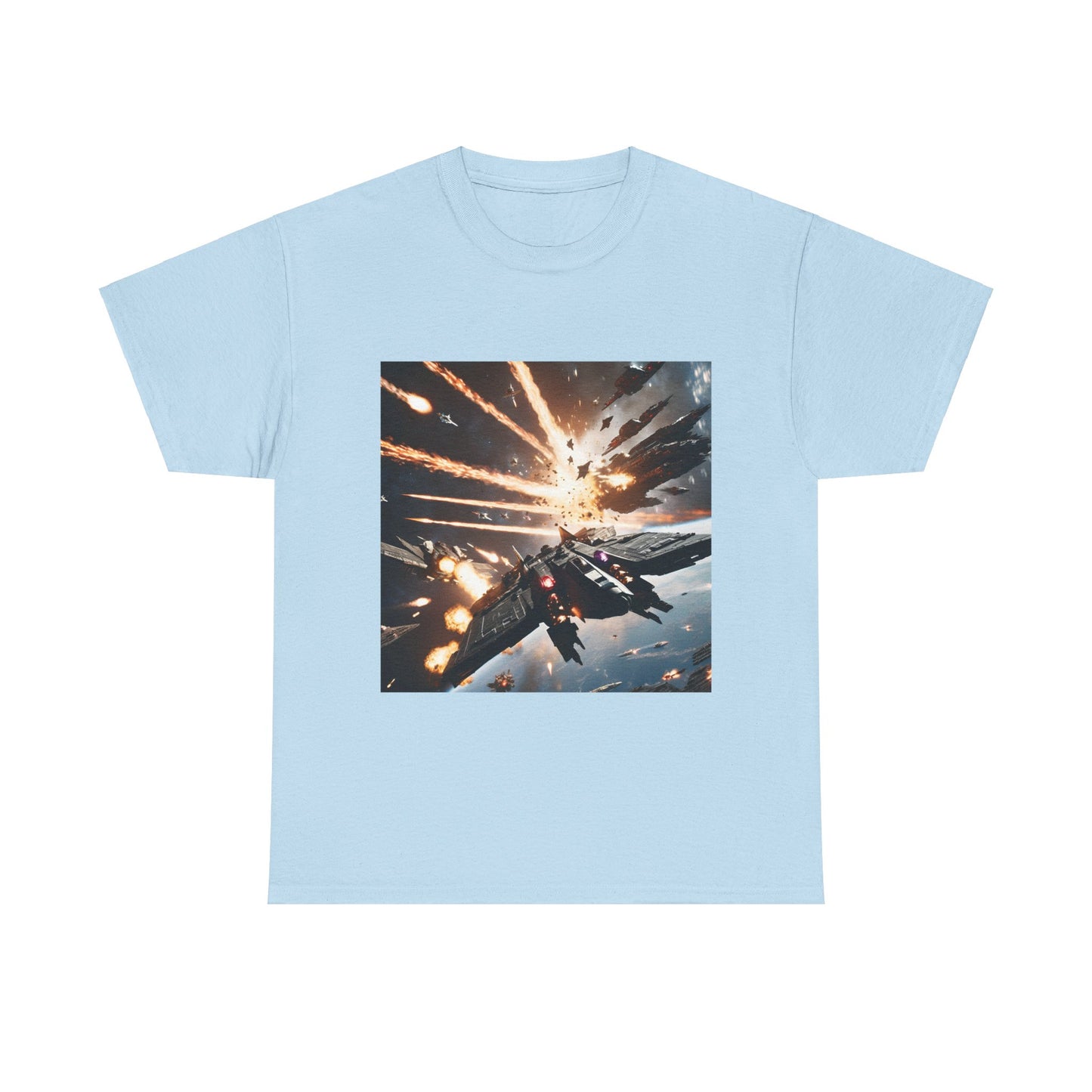 Galactic Adventure Unisex Heavy Cotton Tee - Explore the Cosmos