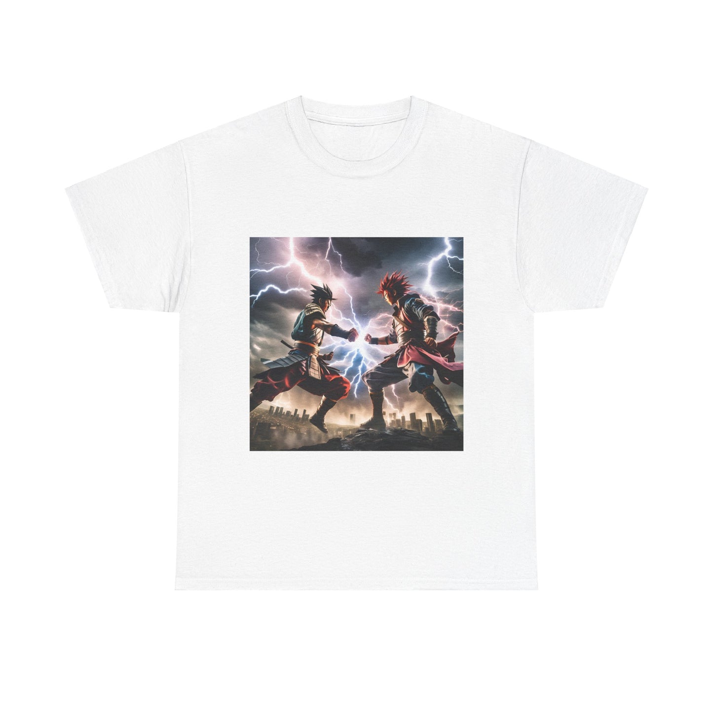 Epic Battle Graphic Unisex Heavy Cotton Tee | Perfect for Anime Fans