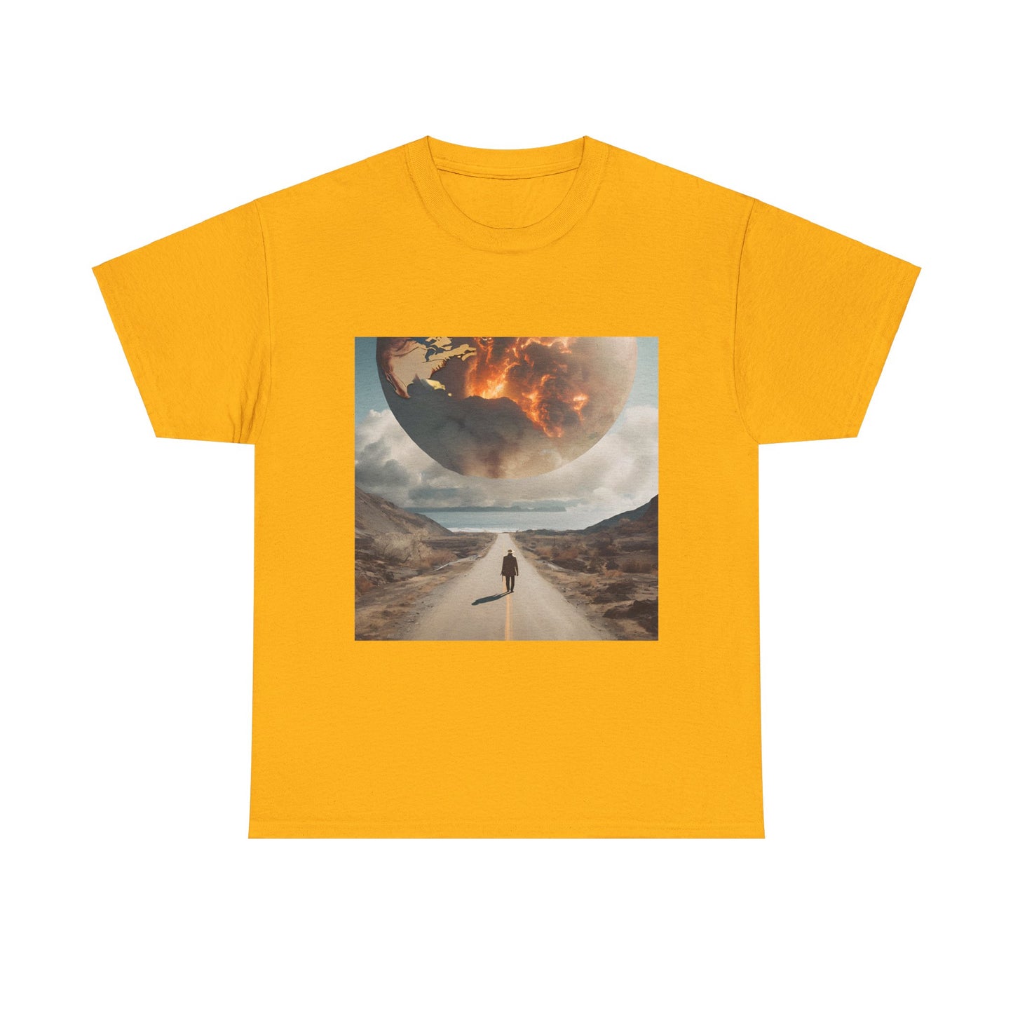 Ethereal Journey Unisex Heavy Cotton Tee - Celestial Artwork