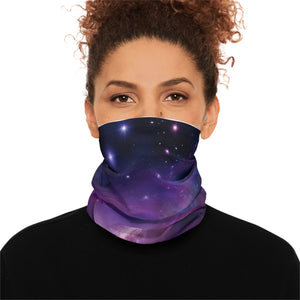 Galaxy Print Lightweight Neck Gaiter - Cosmic Stylish Face Covering