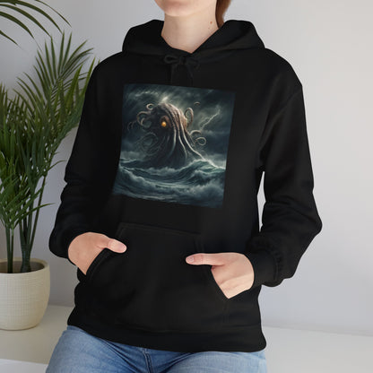 Cthulhu-Inspired Unisex Heavy Blend Hoodie - Perfect for Horror Fans and Cozy Nights