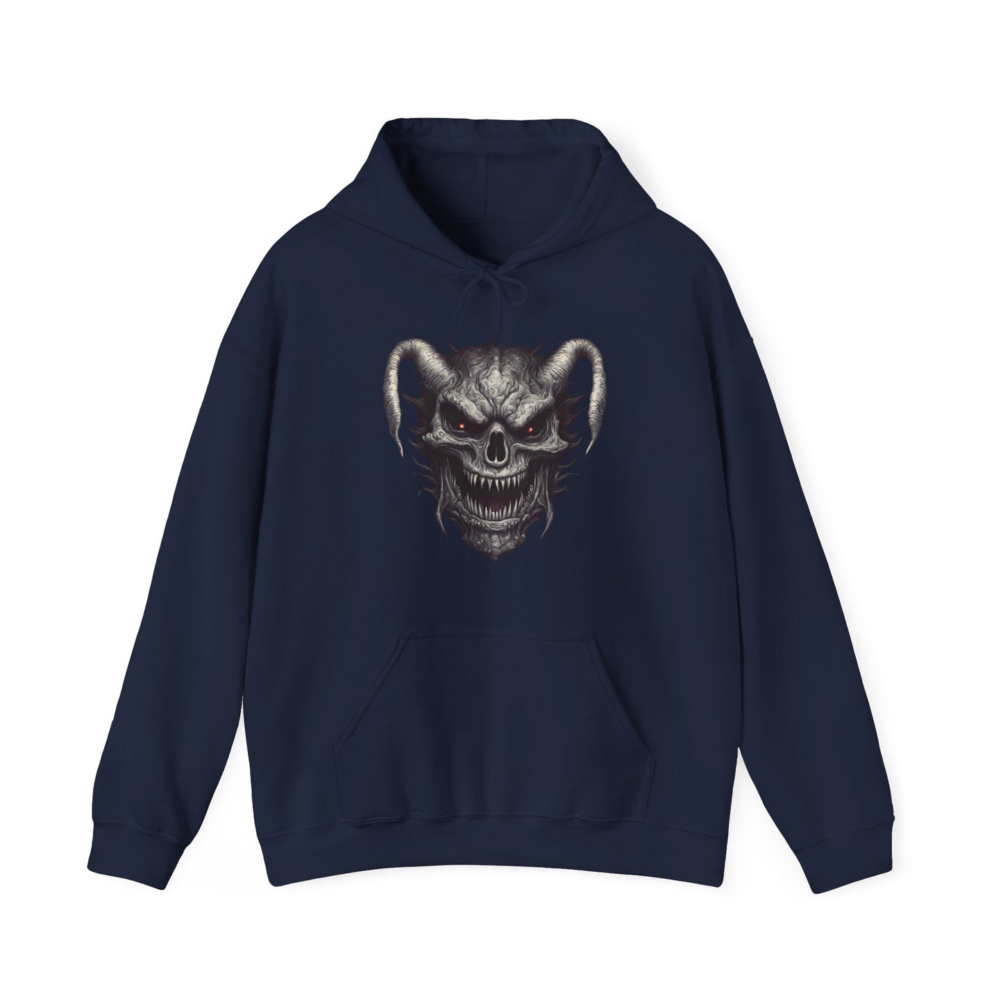 Menacing Skull Graphic Hoodie - Unisex Heavy Blend™ Sweatshirt