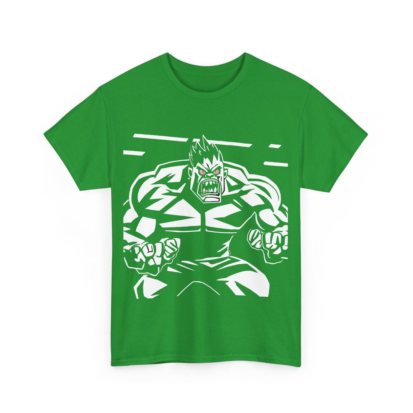 Men's Graphic Heavy Cotton Tee - Hulk Smash Design