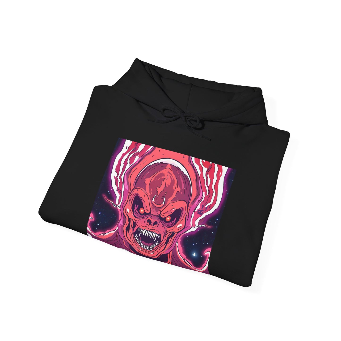 Unisex Heavy Blend™ Hooded Sweatshirt - Fiery Demon Design for Casual Wear