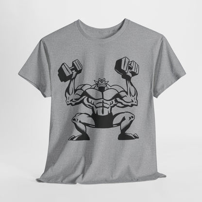 Strength Training Unisex Heavy Cotton Tee - Motivational Fitness Shirt