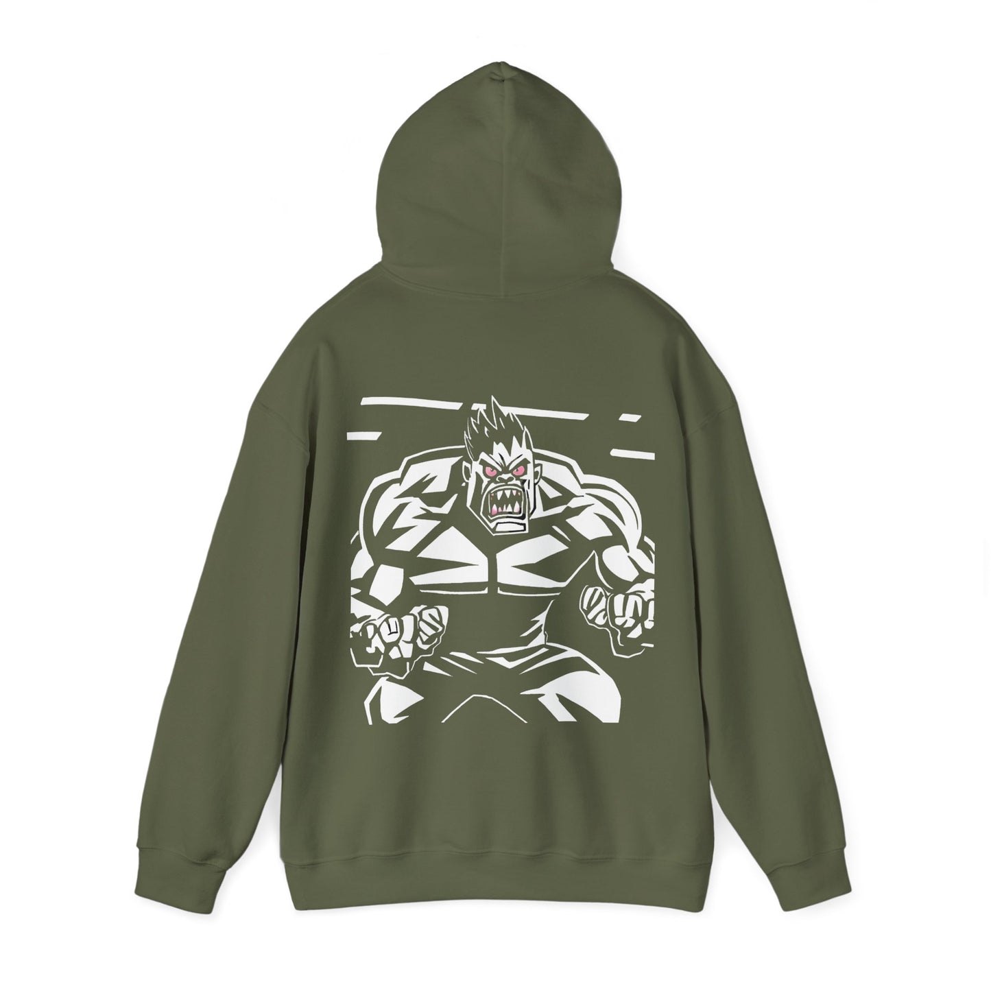 Epic Muscle Hulk Hoodie - Unisex Heavy Blend Sweatshirt for Strength Lovers